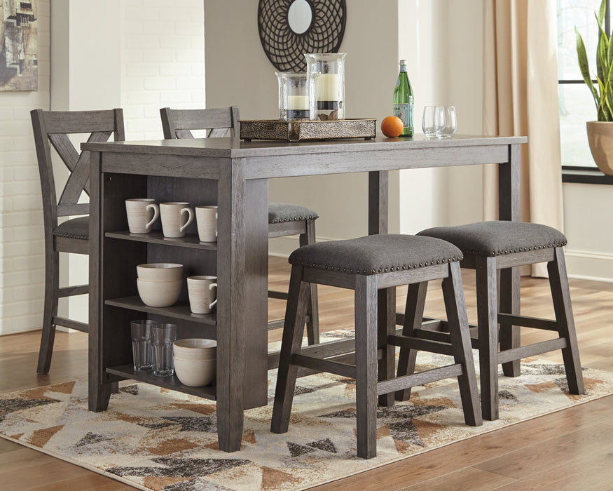 Ashley Express - Caitbrook Counter Height Dining Table and 4 Barstools