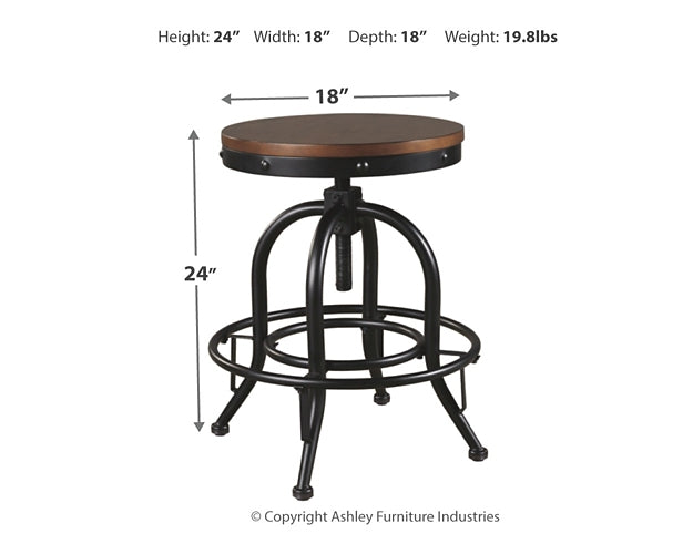 Ashley Express - Valebeck Swivel Barstool (2/CN)