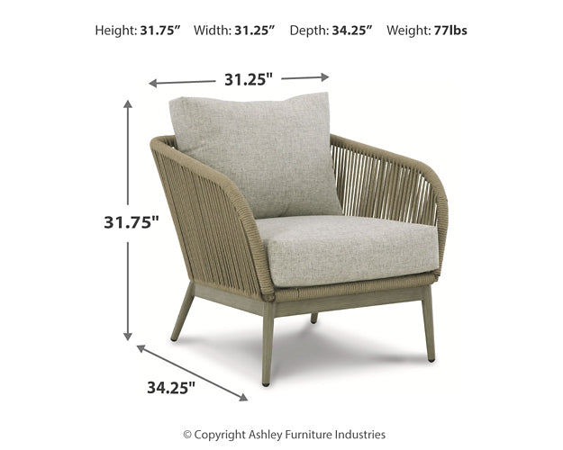 Swiss Valley Outdoor Sofa with 2 Lounge Chairs