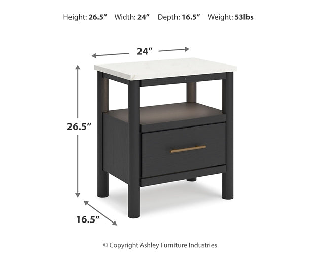 Cadmori Full Upholstered Panel Bed with Mirrored Dresser, Chest and 2 Nightstands