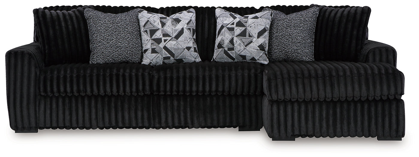 Midnight-Madness 2-Piece Sectional Sofa with Chaise