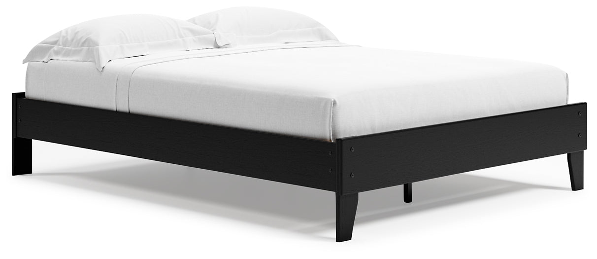 Ashley Express - Finch Queen Platform Bed with 2 Nightstands