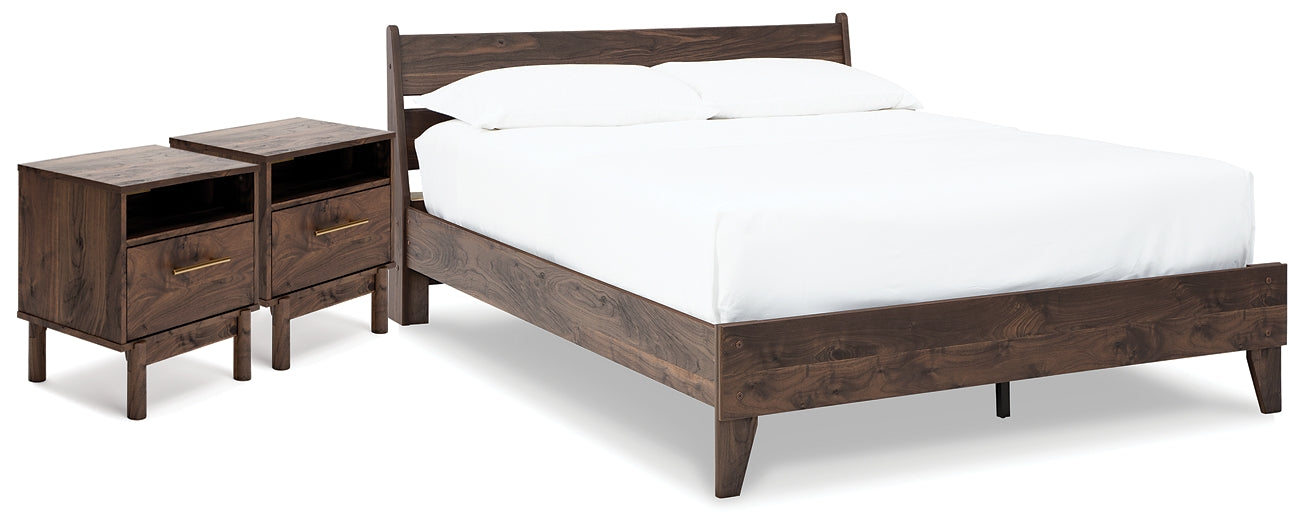 Ashley Express - Calverson Queen Platform Bed with 2 Nightstands