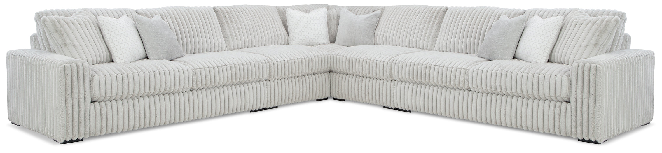 Stupendous 5-Piece Sectional with Ottoman