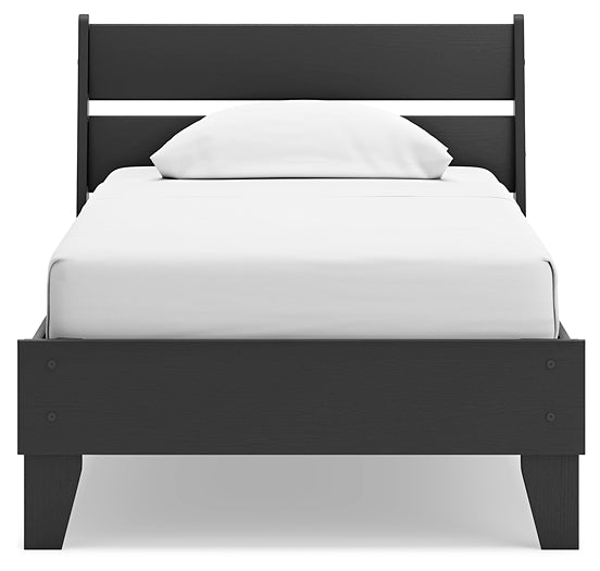 Ashley Express - Socalle Twin Panel Platform Bed with Dresser and Chest