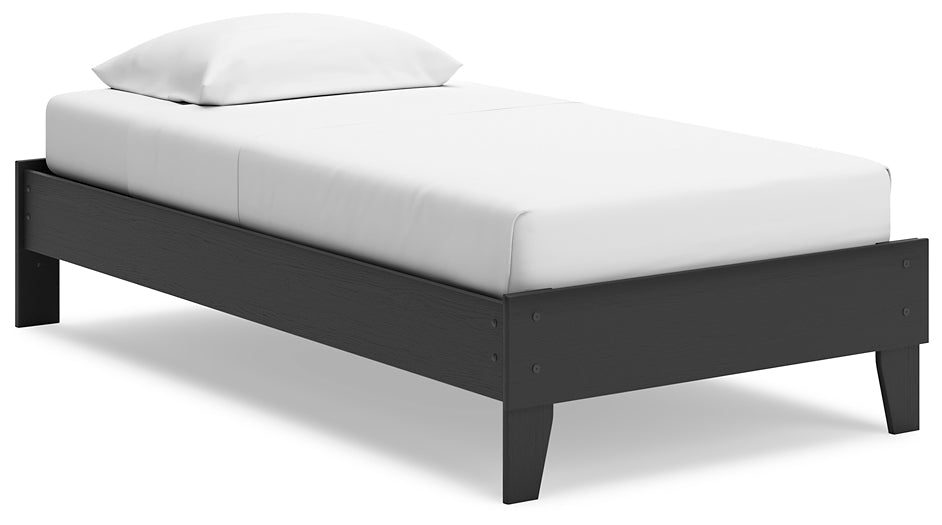 Ashley Express - Socalle Twin Platform Bed with Dresser and Chest