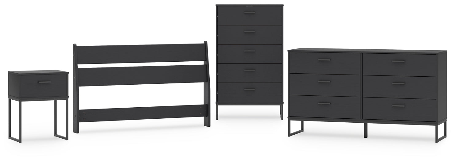 Ashley Express - Socalle Full Panel Headboard with Dresser, Chest and Nightstand