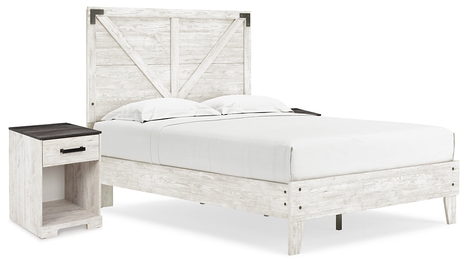 Ashley Express - Shawburn Full Panel Platform Bed with 2 Nightstands