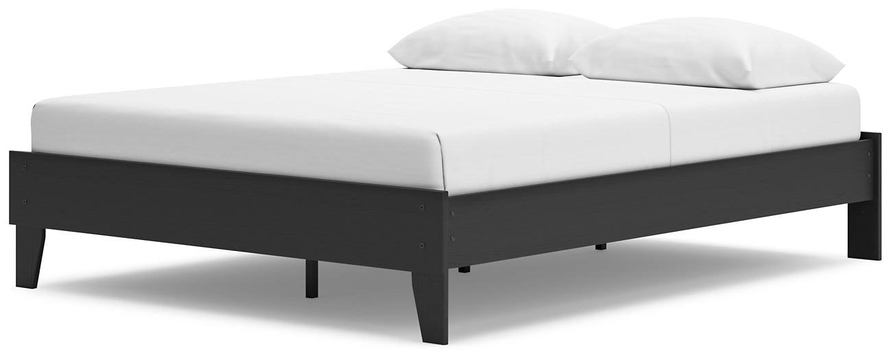 Ashley Express - Socalle Queen Platform Bed with 2 Nightstands