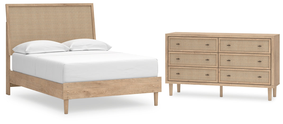 Cielden Full Panel Bed with Dresser