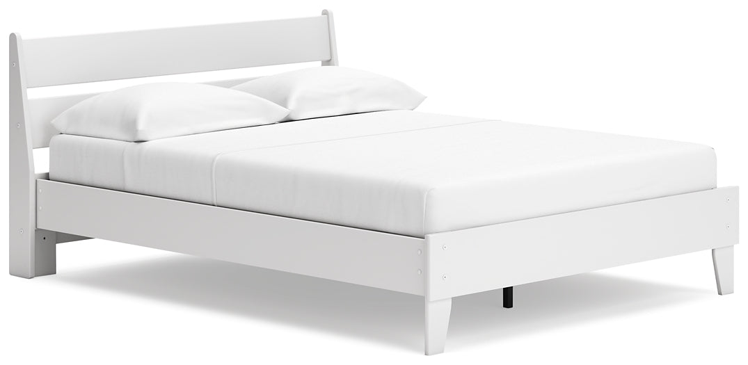 Ashley Express - Socalle Queen Panel Platform Bed with 2 Nightstands