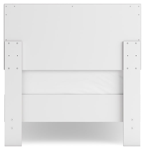 Ashley Express - Hallityn Twin Panel Headboard with Dresser, Chest and 2 Nightstands