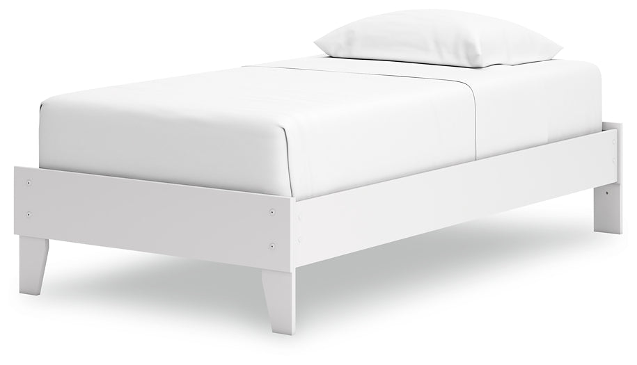 Ashley Express - Hallityn Twin Platform Bed with Dresser