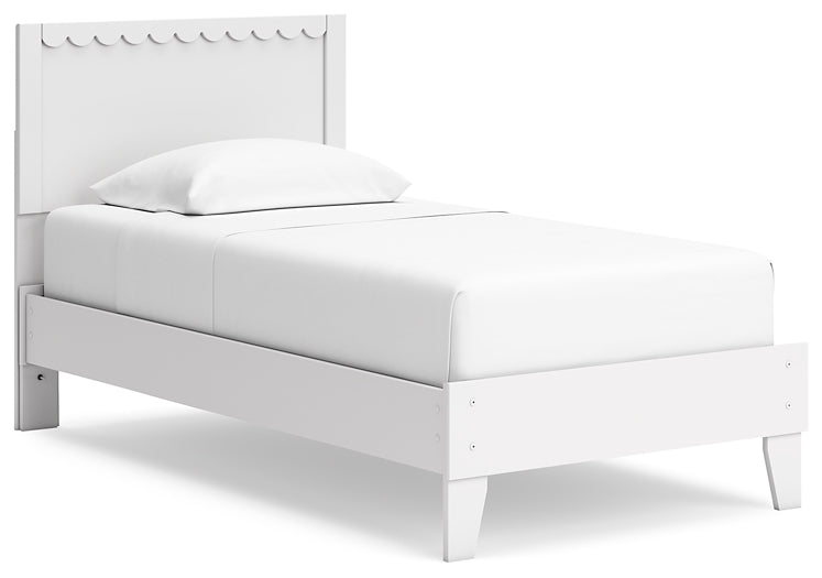 Ashley Express - Hallityn Twin Panel Platform Bed with Nightstand