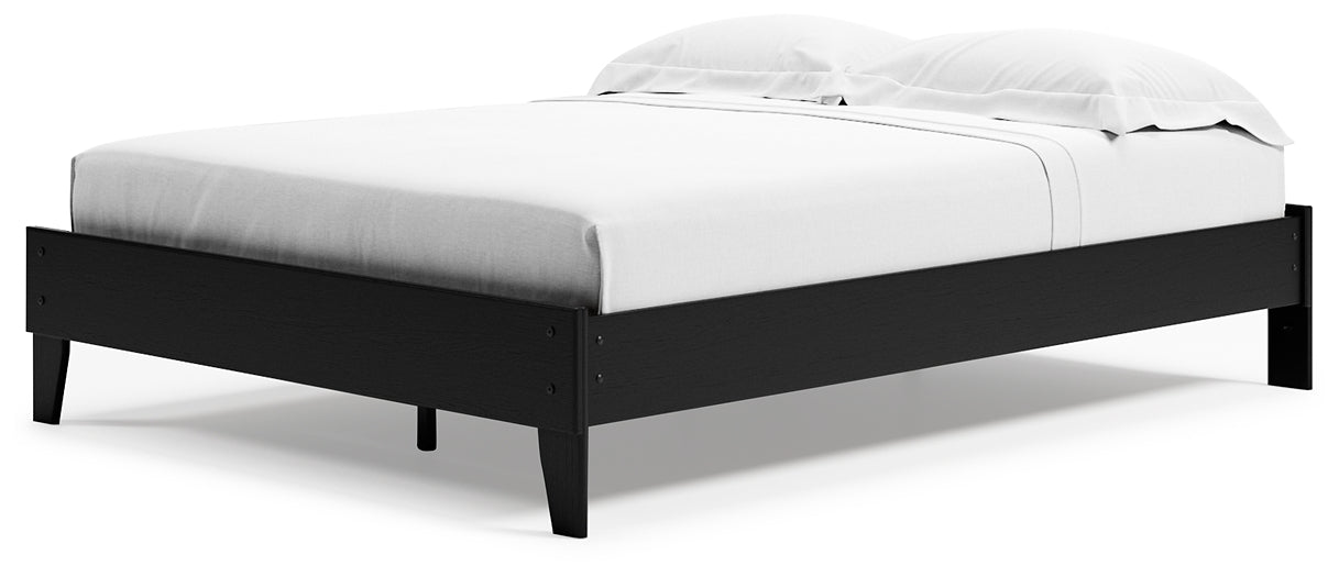 Ashley Express - Finch Queen Platform Bed with Dresser and 2 Nightstands