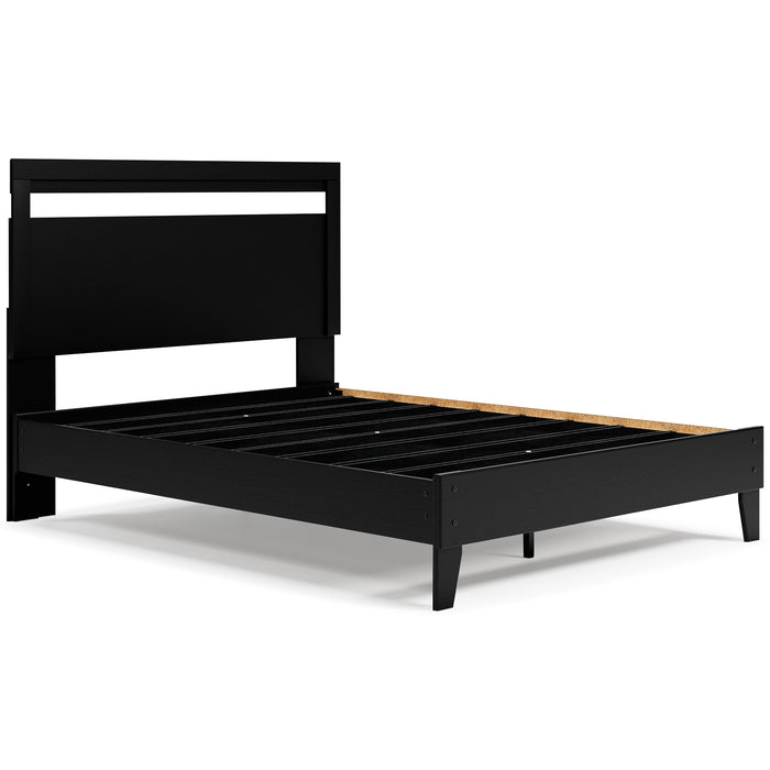 Ashley Express - Finch Queen Panel Platform Bed with Dresser, Chest and 2 Nightstands