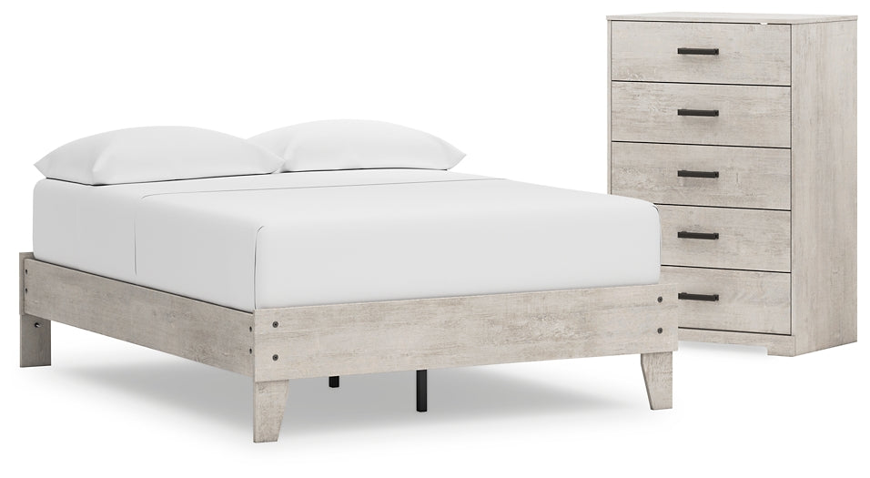 Ashley Express - Shawburn Full Platform Bed with Dresser and Chest