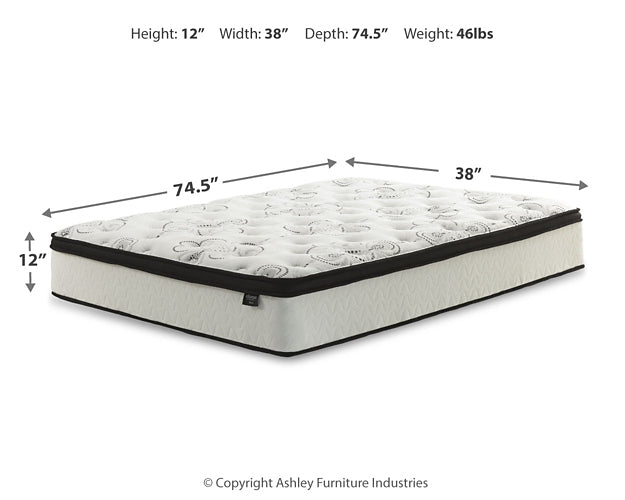 Ashley Express - Chime 12 Inch Hybrid  Mattress