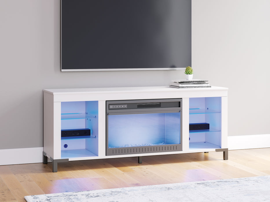 Brollevi TV Stand with Fireplace