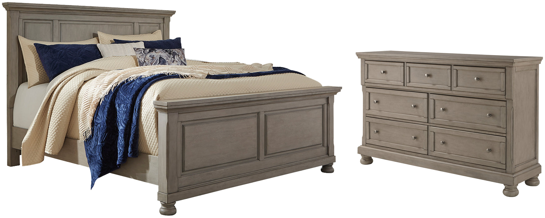 Lettner Queen Panel Bed with Dresser