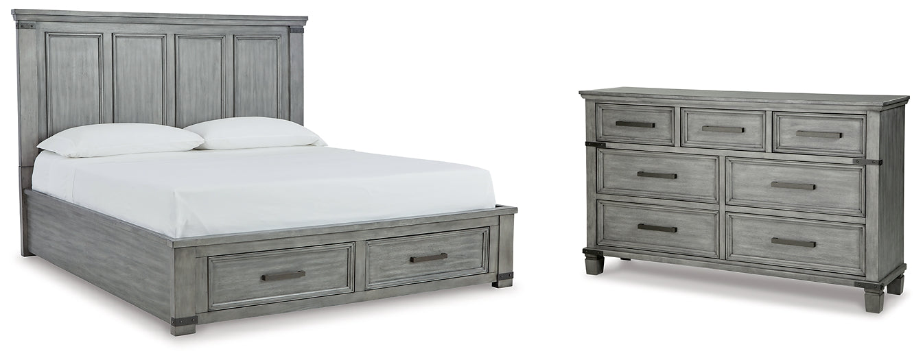 Russelyn California King Storage Bed with Dresser